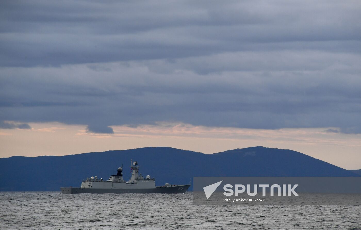 Russia China Joint Naval Drills 