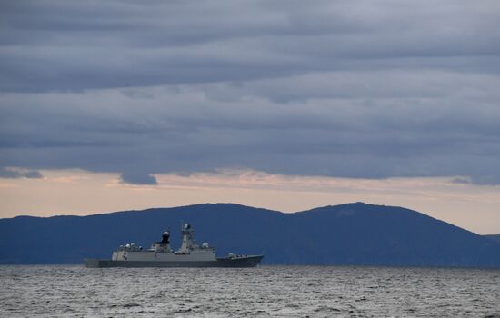 Russia China Joint Naval Drills 
