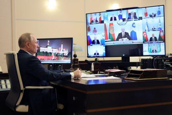 Russia Putin CIS Heads