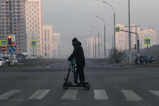Russia Peat Fires Smog