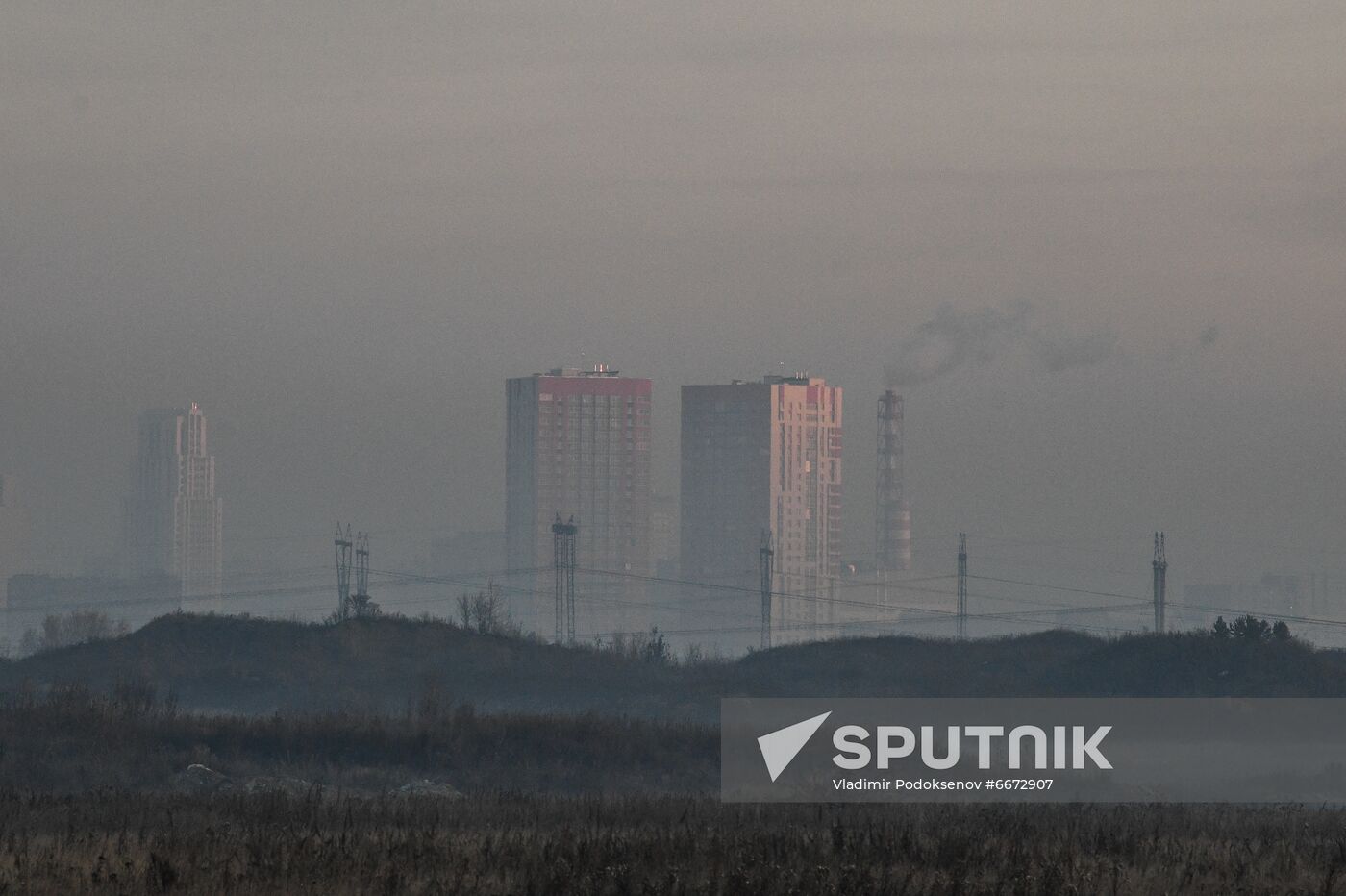 Russia Peat Fires Smog