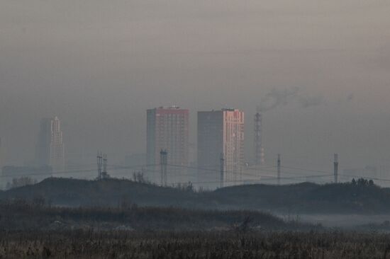 Russia Peat Fires Smog