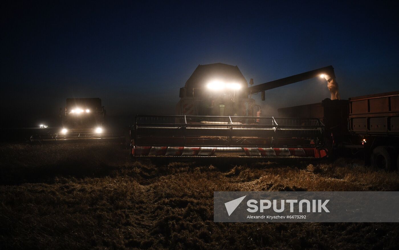 Russia Agriculture Harvesting