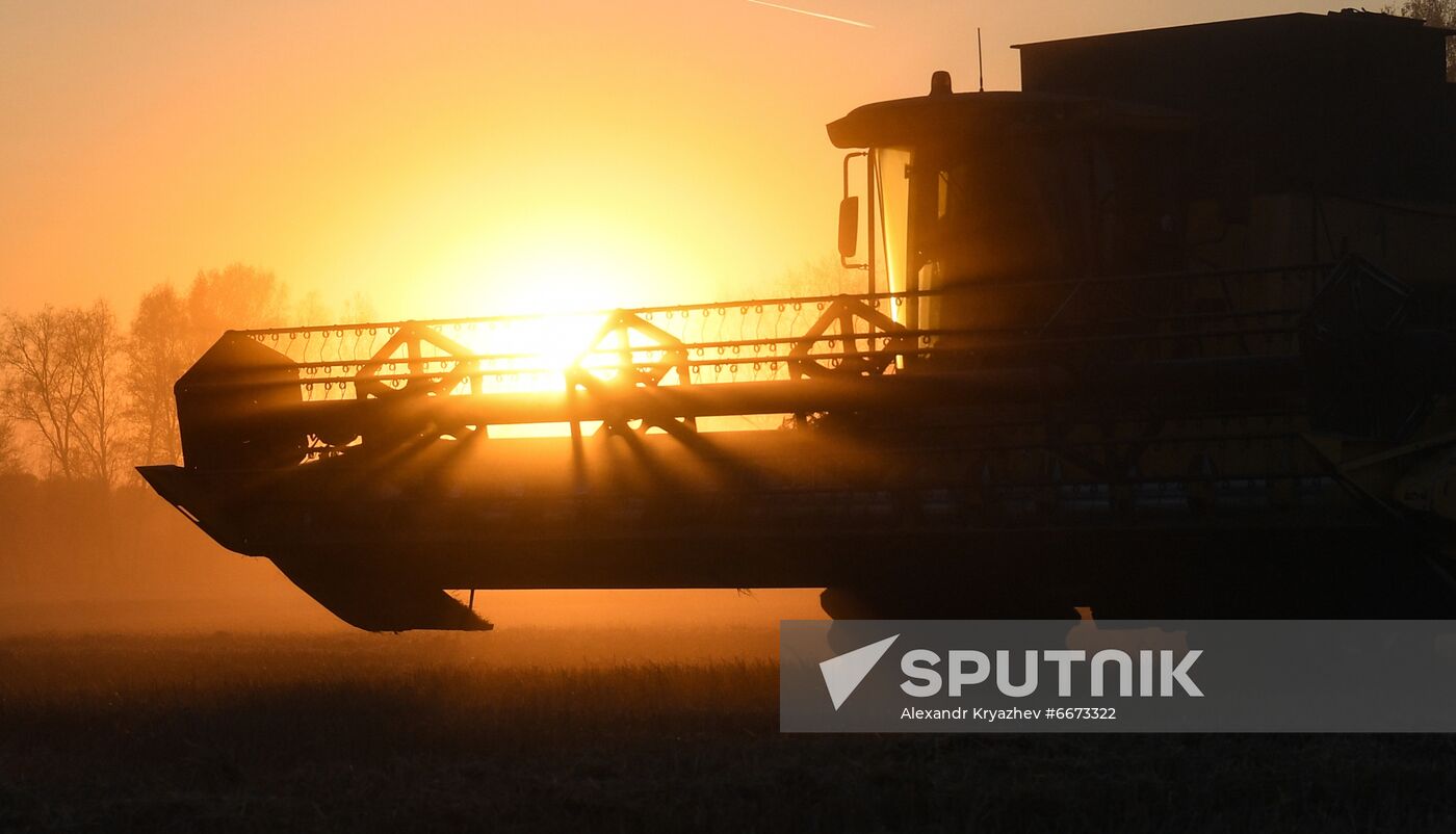 Russia Agriculture Harvesting