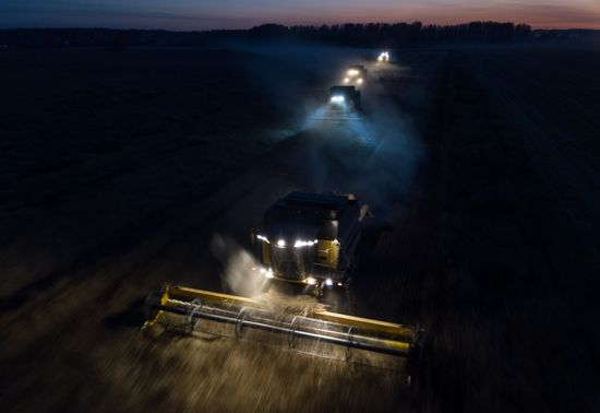 Russia Agriculture Harvesting