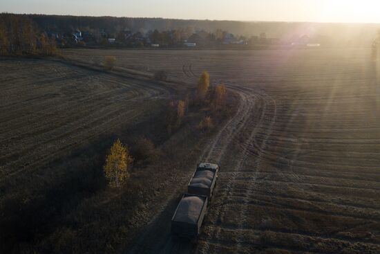 Russia Agriculture Harvesting