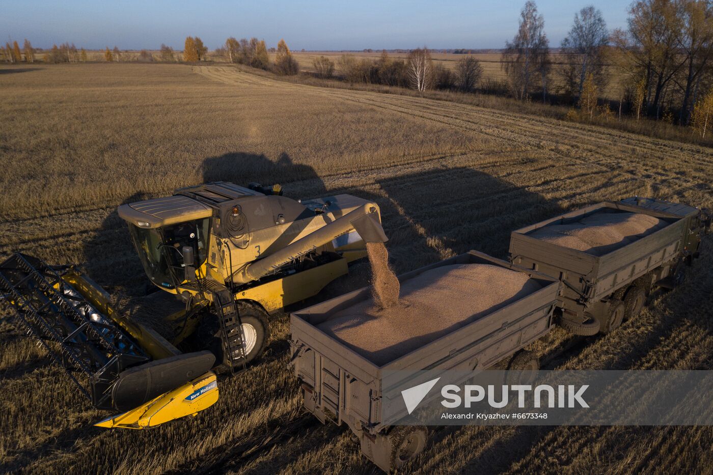 Russia Agriculture Harvesting