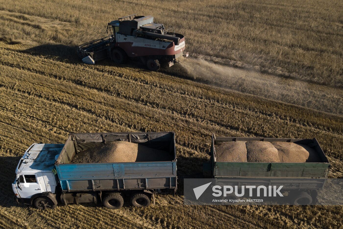 Russia Agriculture Harvesting