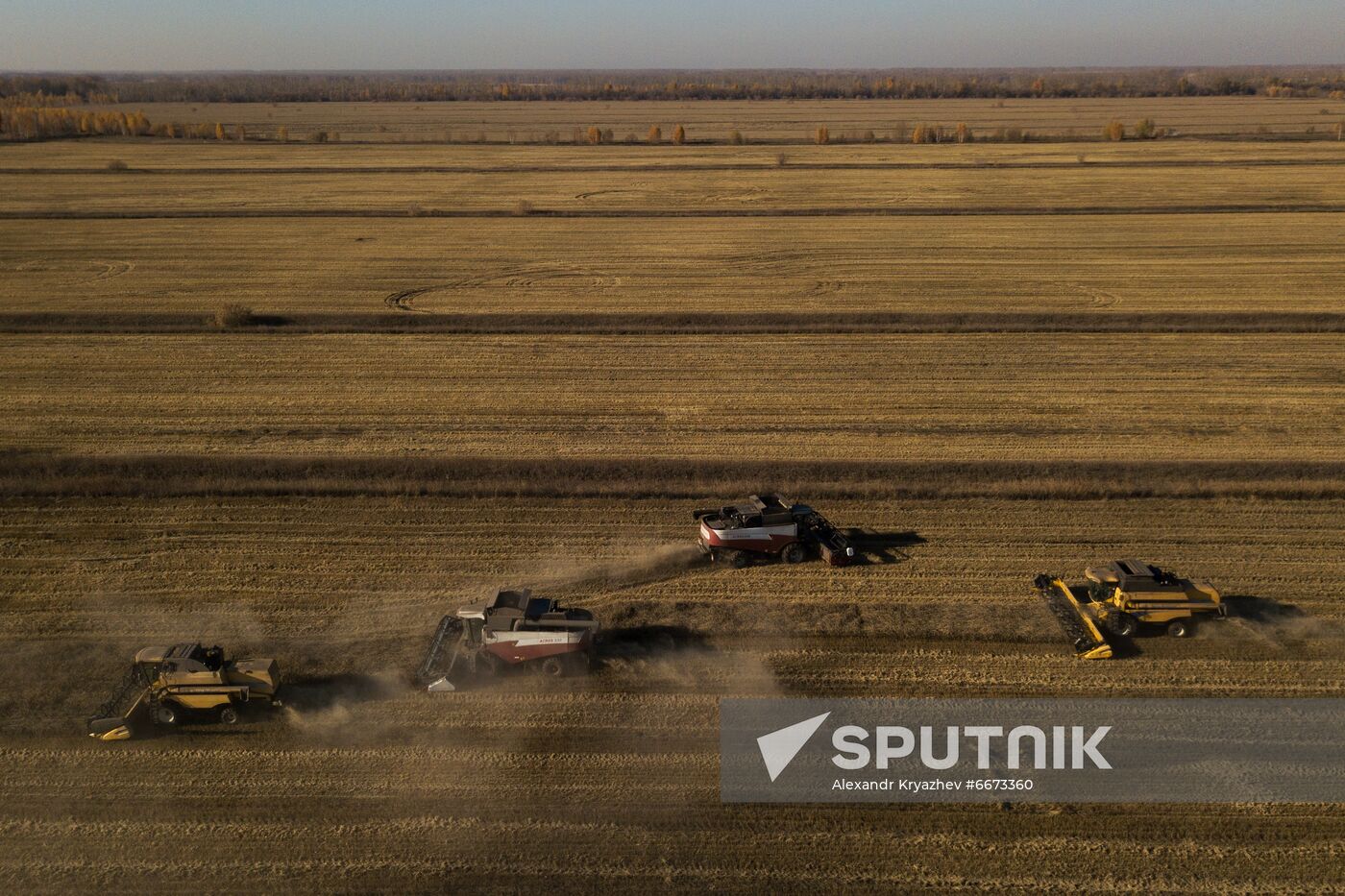 Russia Agriculture Harvesting