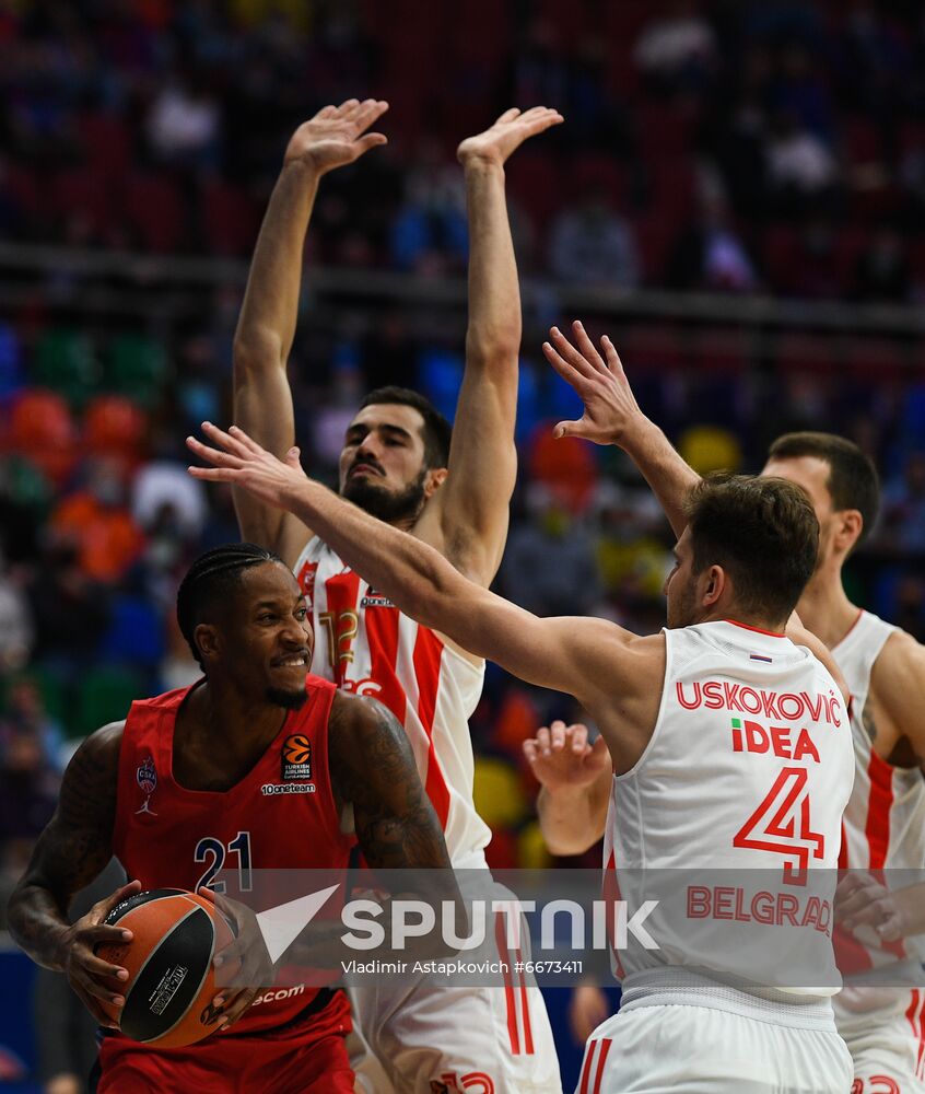 Russia Basketball Euroleague CSKA - Crvena Zvezda