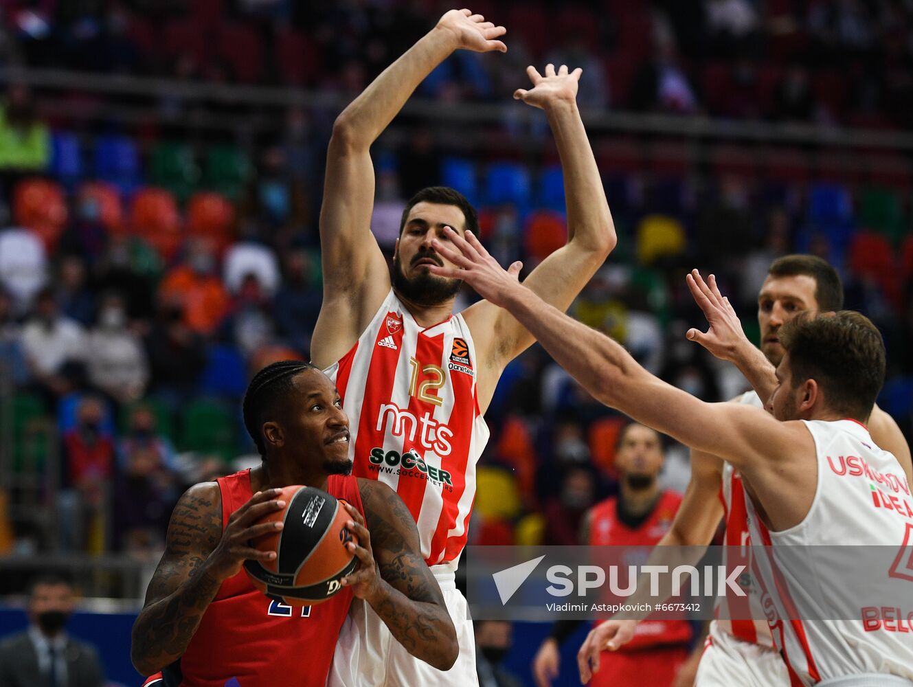 Russia Basketball Euroleague CSKA - Crvena Zvezda