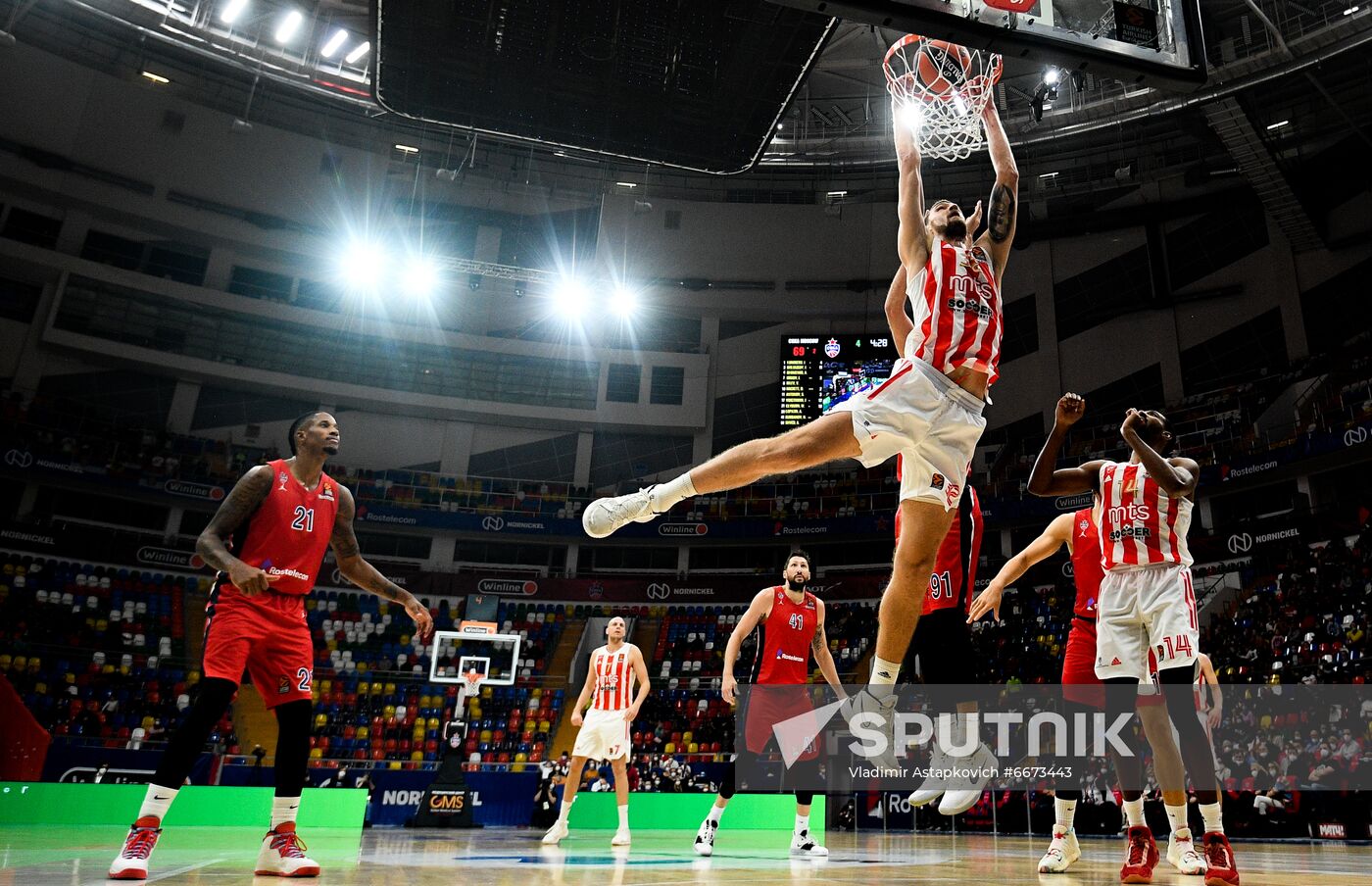 Russia Basketball Euroleague CSKA - Crvena Zvezda