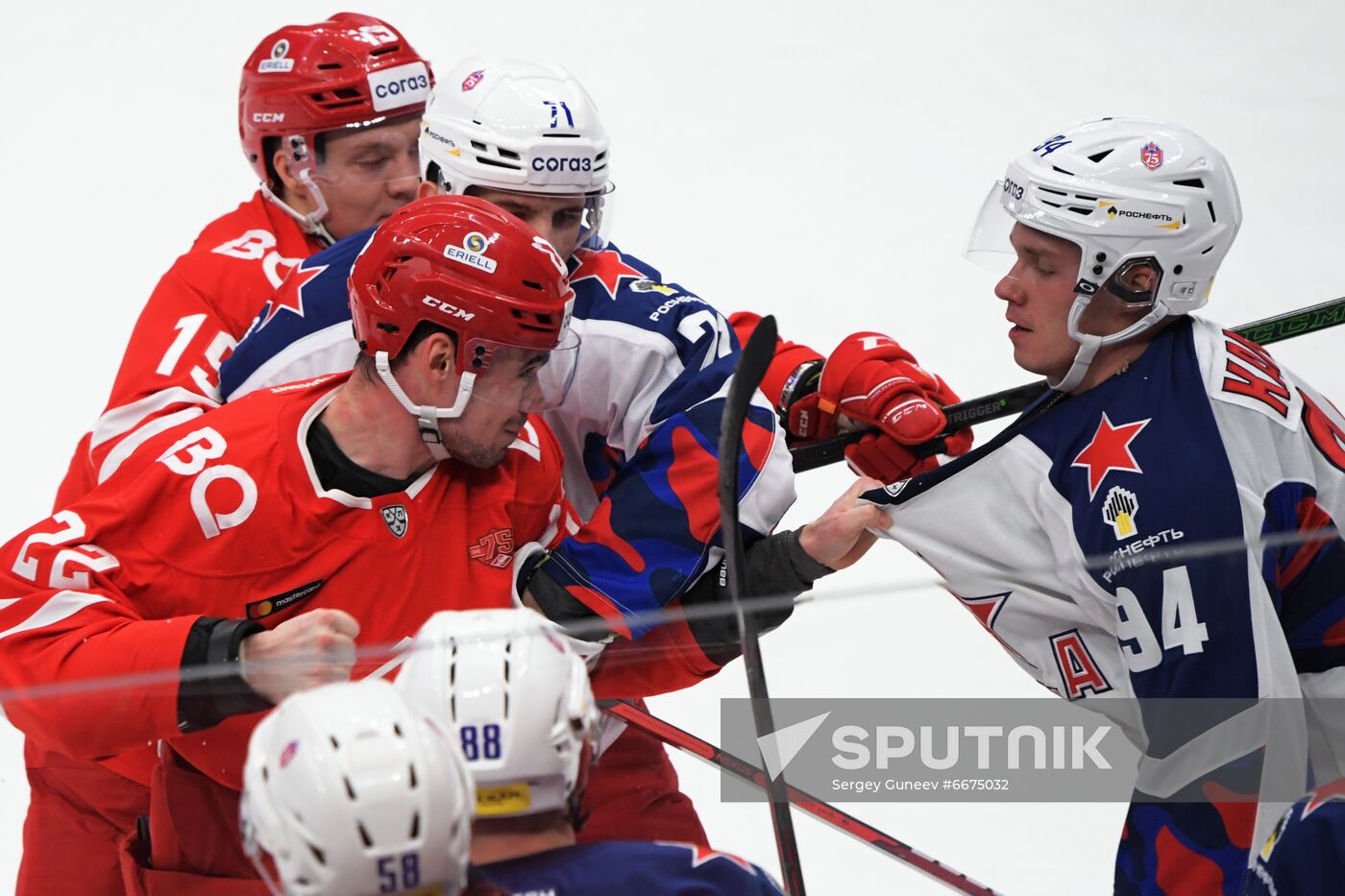 Russia Ice Hockey Kontinental League Spartak - CSKA