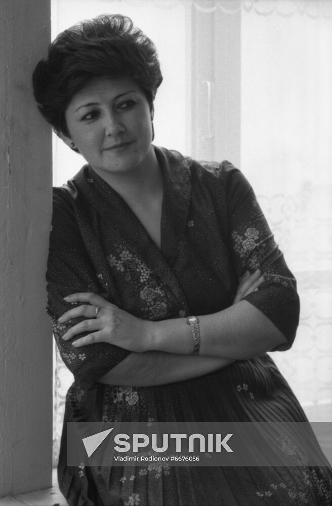 Uzbek television journalist Lola Khatamova