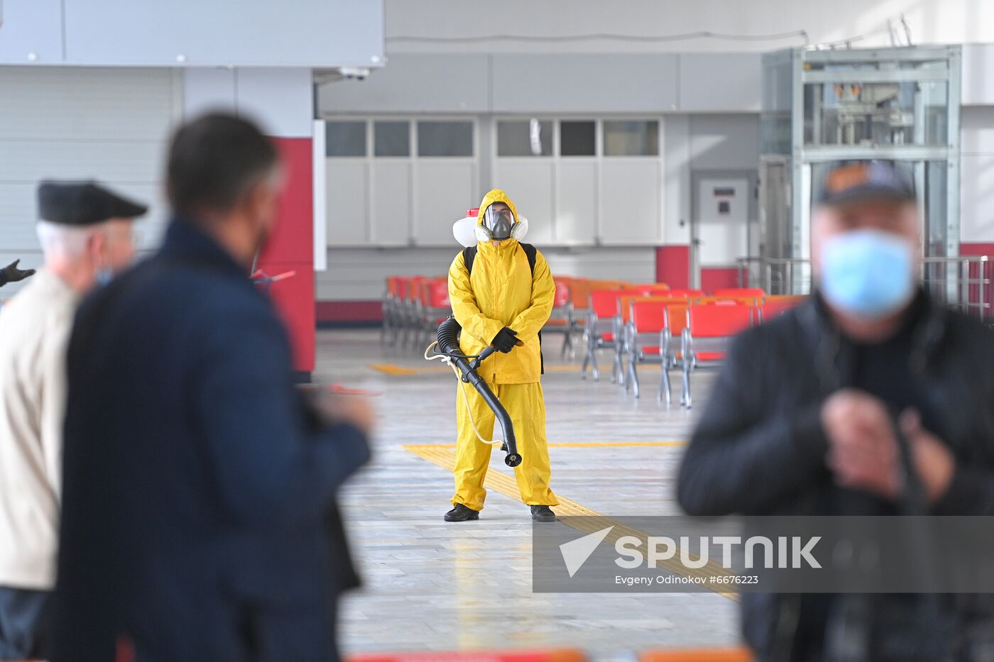 Russia Coronavirus Disinfection