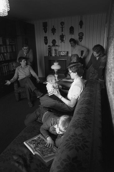 Vladimir Drachev with his family