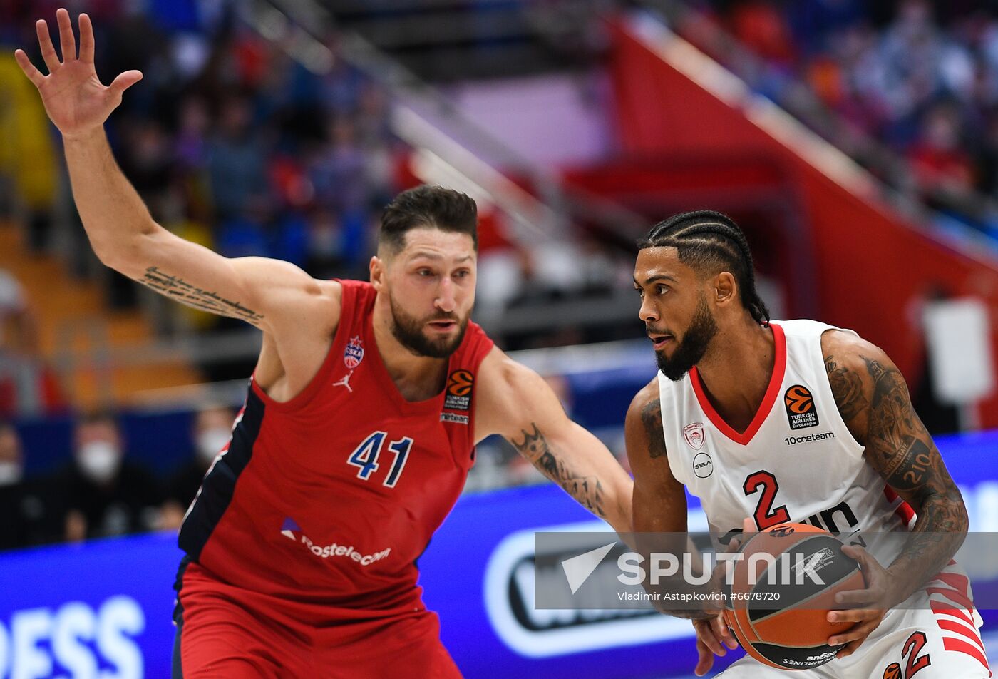 Russia Basketball Euroleague CSKA - Olympiacos