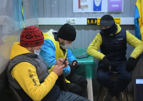 Britain Russia Coronavirus Food Delivery Services