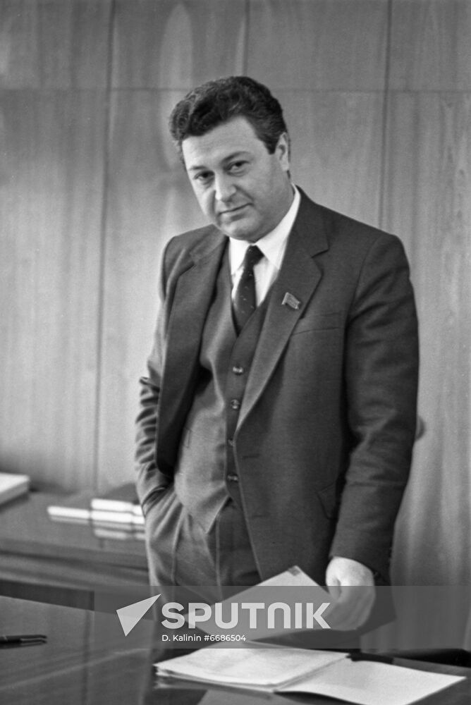 President of Azerbaijani SSR Ayaz Nyazi ogly Mutalibov