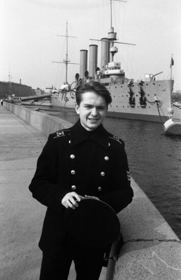 A cadet from Leningrad Nakhimov Naval School