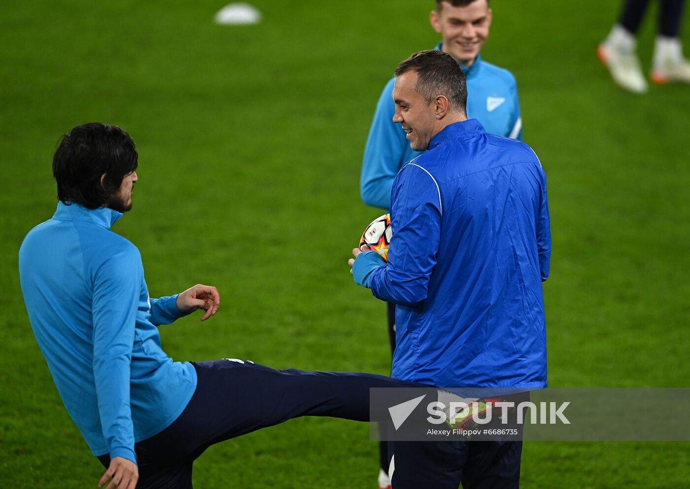 Italy Soccer Champions League Zenit Training