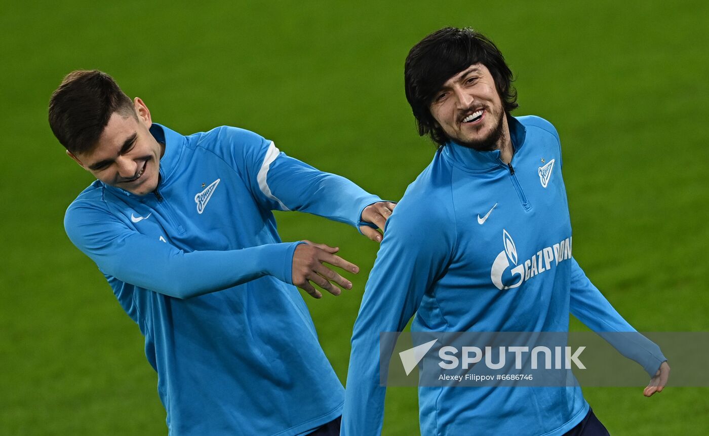 Italy Soccer Champions League Zenit Training