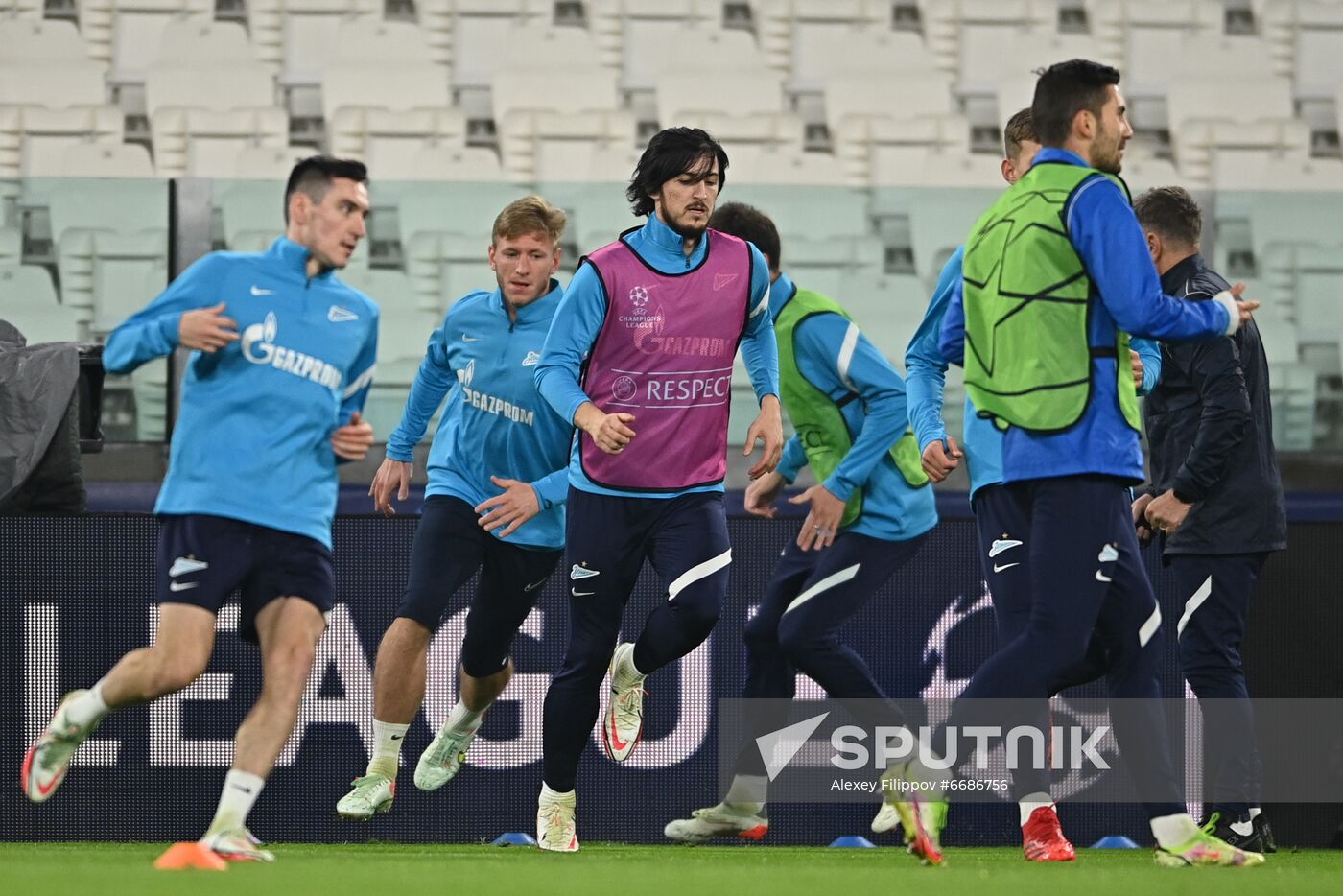 Italy Soccer Champions League Zenit Training