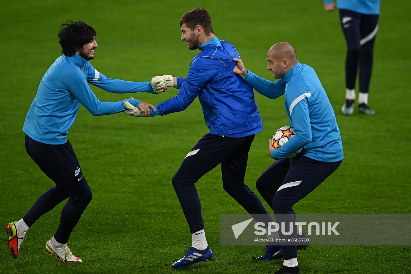 Italy Soccer Champions League Zenit Training