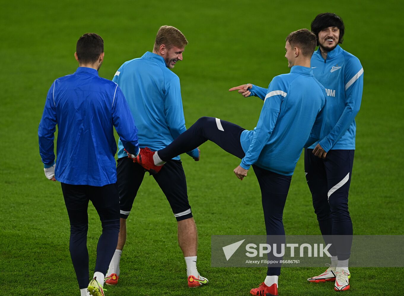 Italy Soccer Champions League Zenit Training