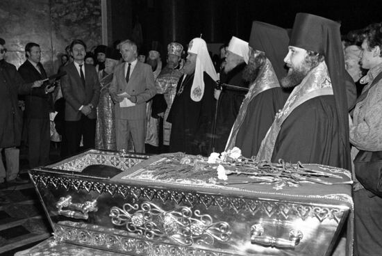 Transfer of the relics of St. Seraphim of Sarov