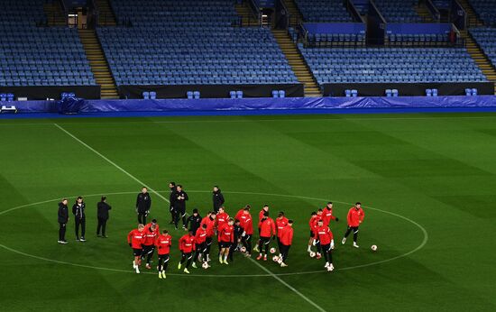 Britain Soccer Europa League Spartak Training