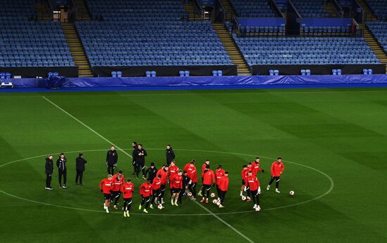 Britain Soccer Europa League Spartak Training