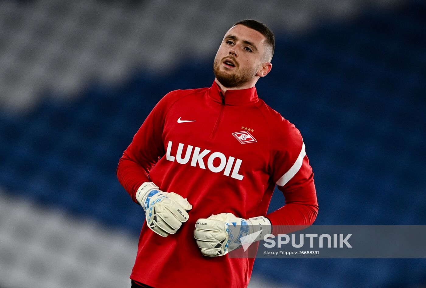 Britain Soccer Europa League Spartak Training