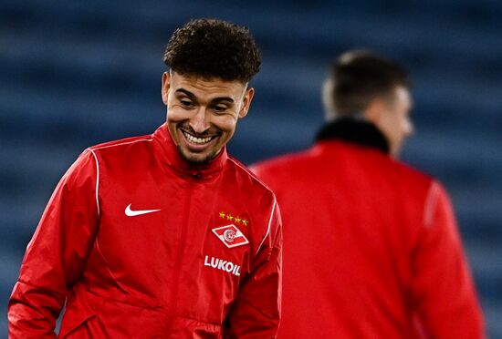 Britain Soccer Europa League Spartak Training