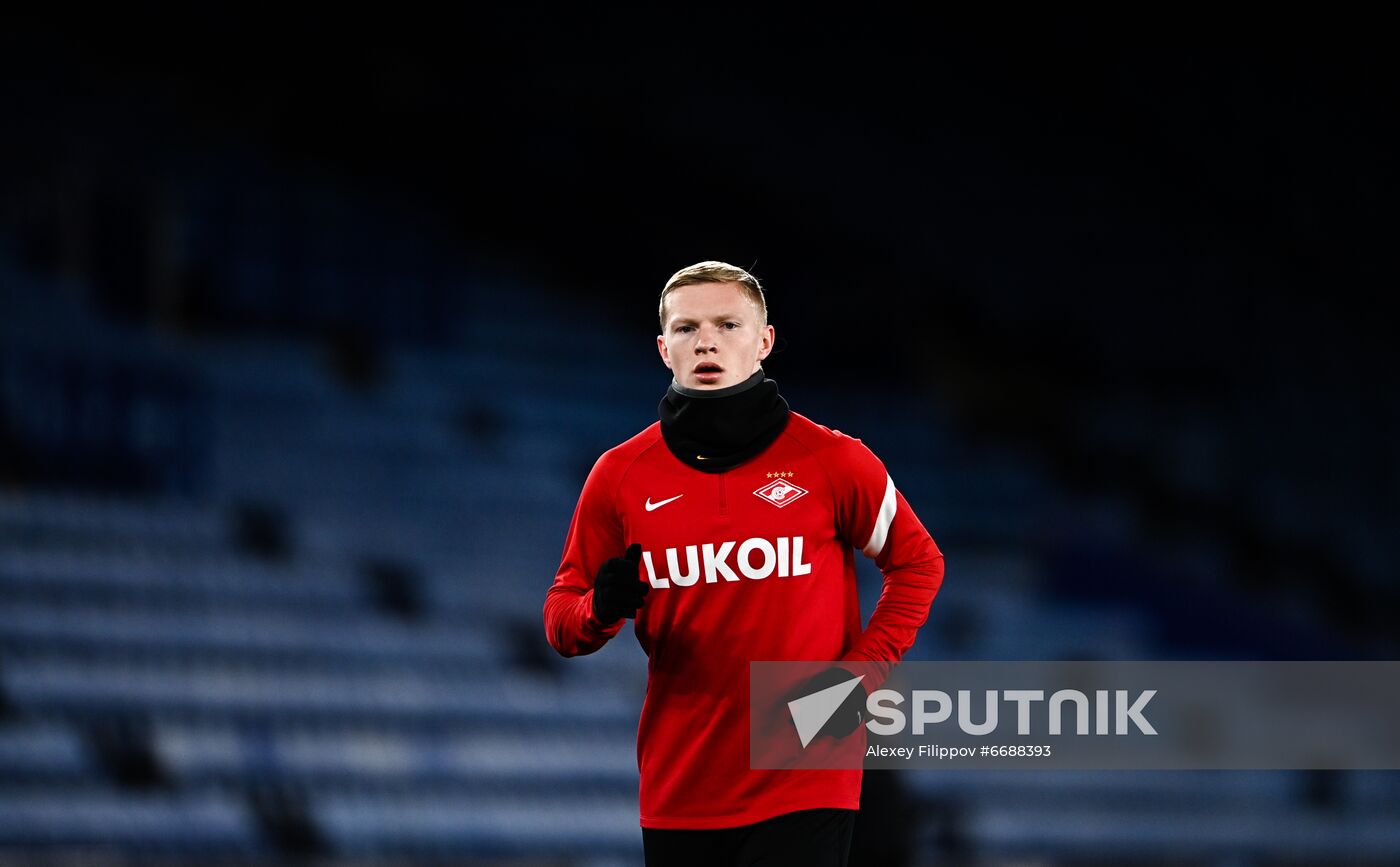 Britain Soccer Europa League Spartak Training