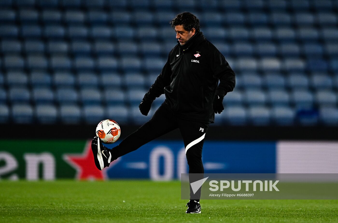 Britain Soccer Europa League Spartak Training