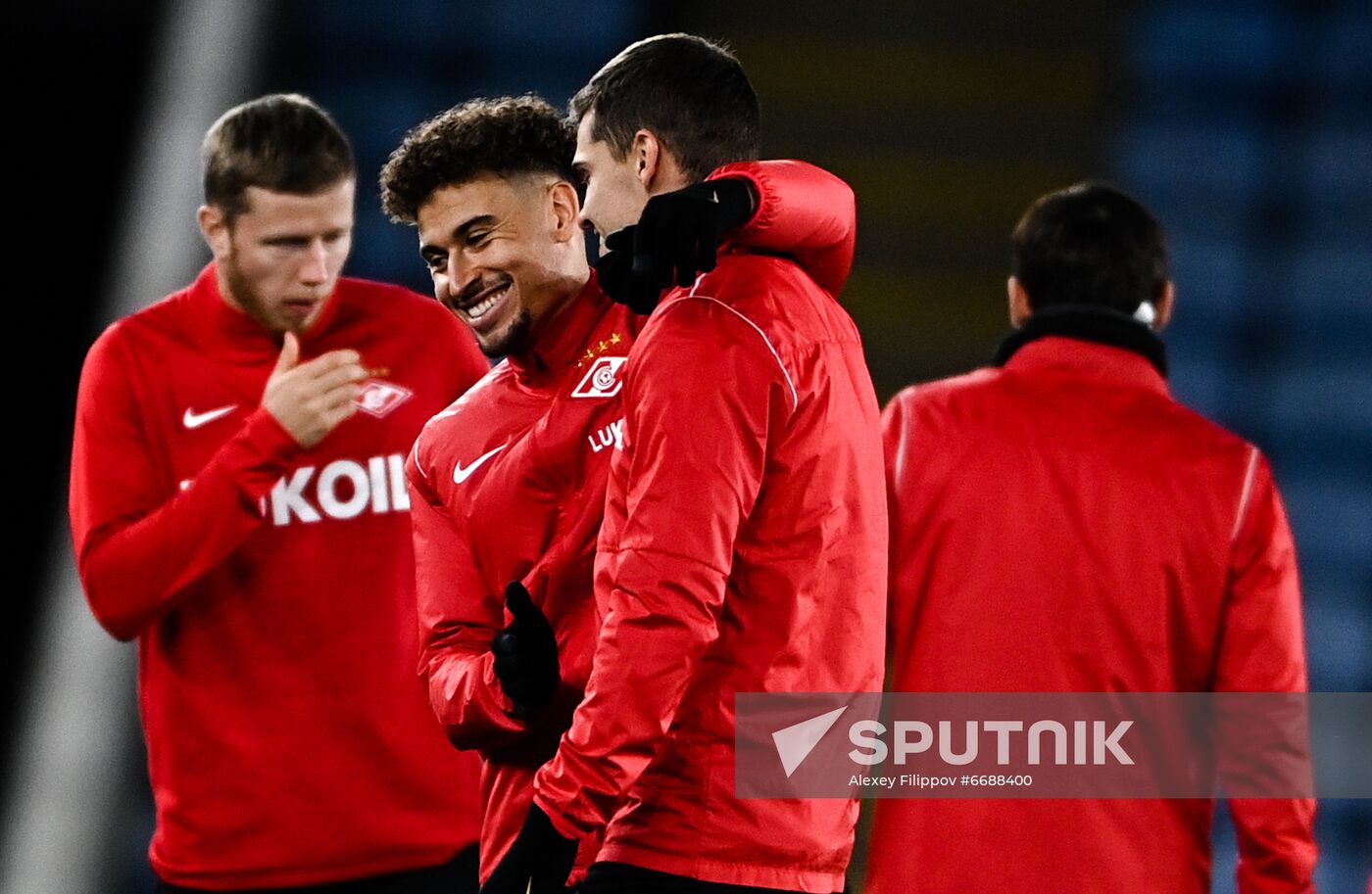 Britain Soccer Europa League Spartak Training