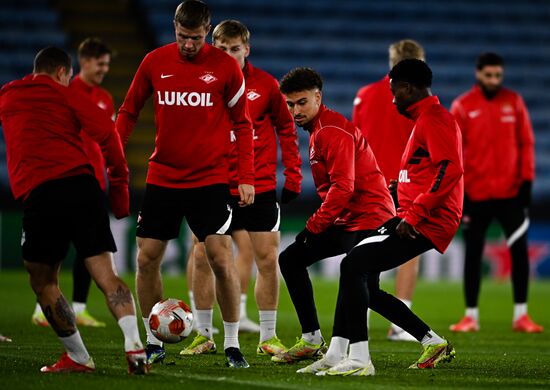 Britain Soccer Europa League Spartak Training
