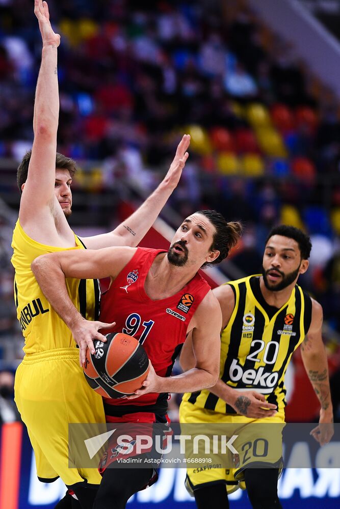 Russia Basketball Euroleague CSKA - Fenerbahce