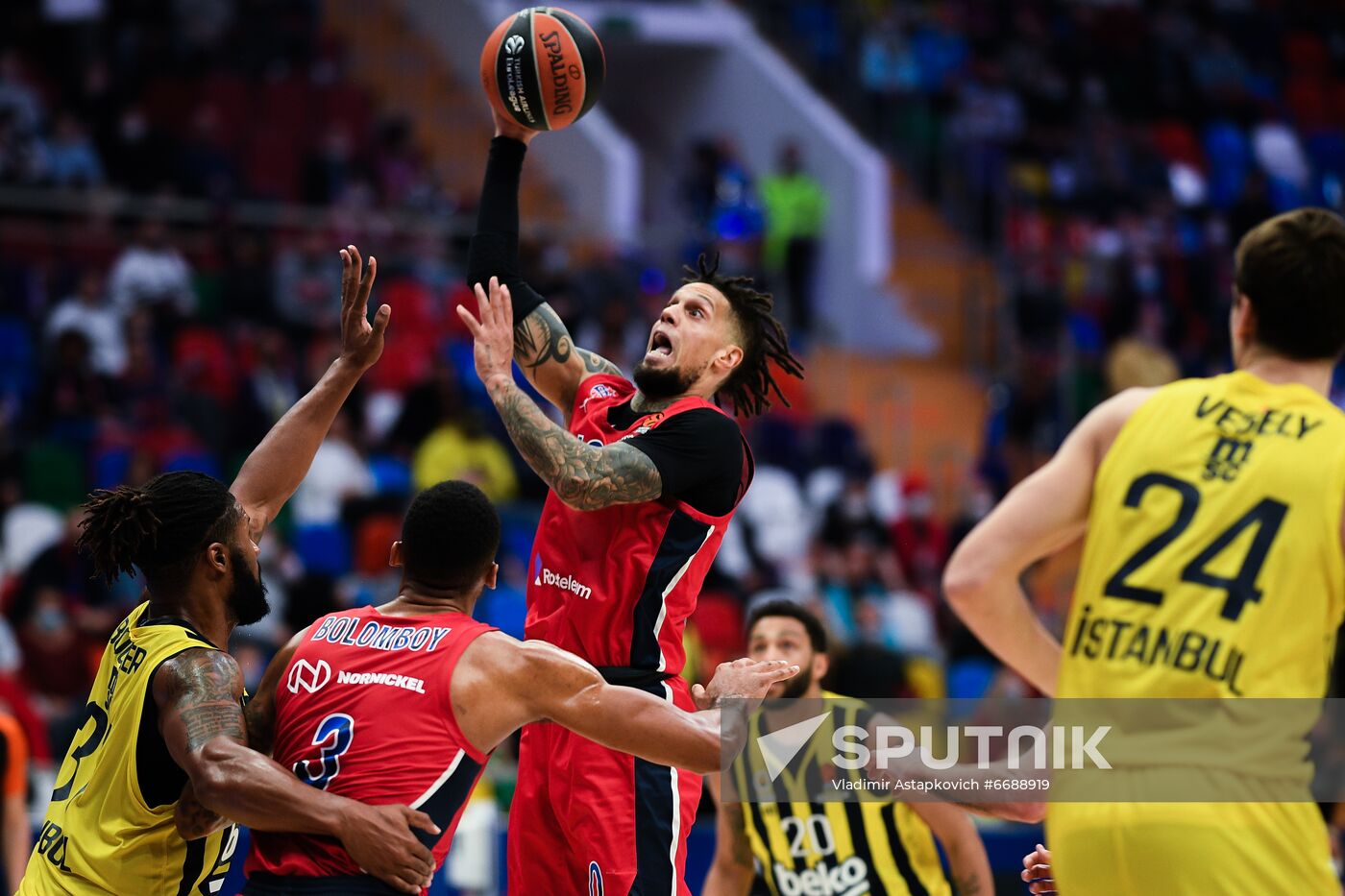 Russia Basketball Euroleague CSKA - Fenerbahce