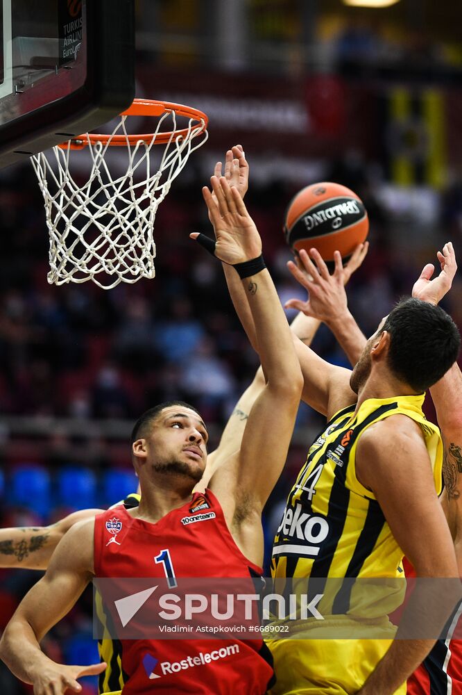 Russia Basketball Euroleague CSKA - Fenerbahce