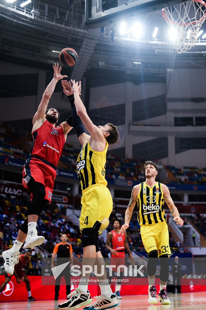 Russia Basketball Euroleague CSKA - Fenerbahce