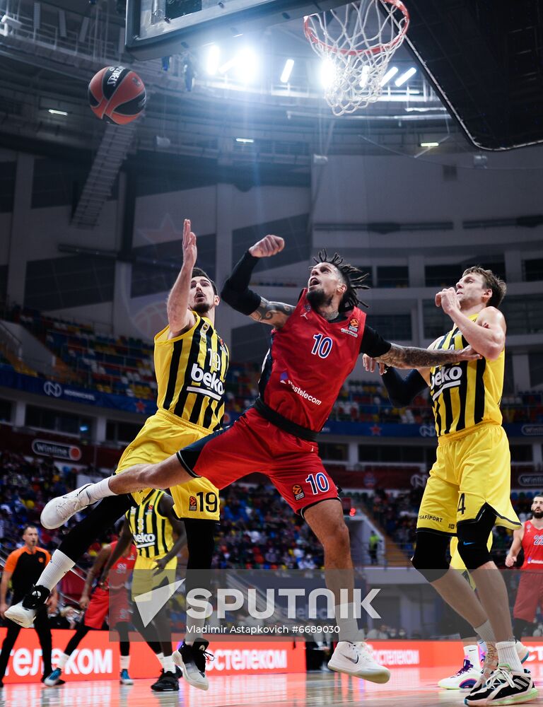 Russia Basketball Euroleague CSKA - Fenerbahce