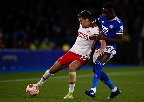 Britain Soccer Europa League Leicester - Spartak