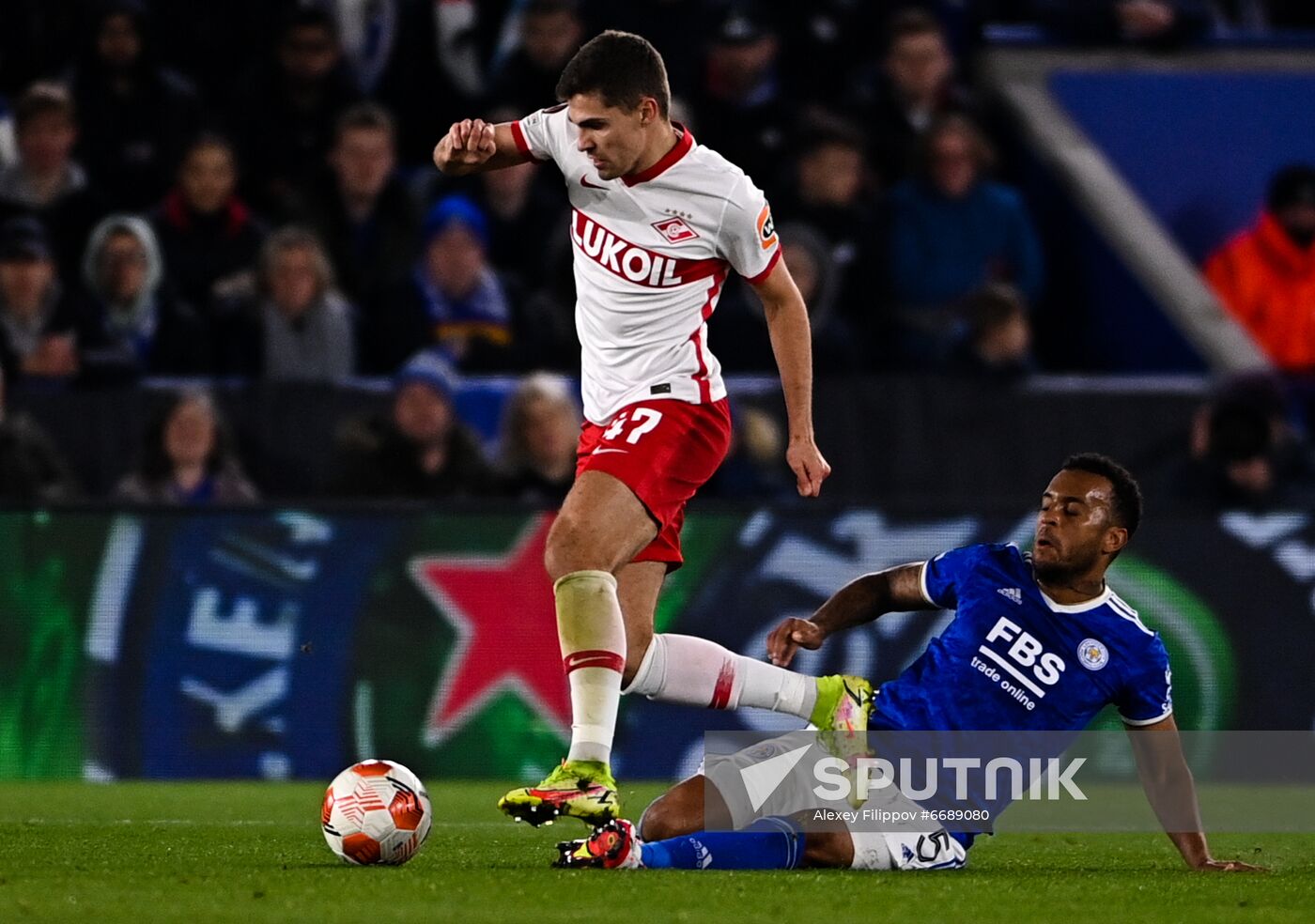 Britain Soccer Europa League Leicester - Spartak