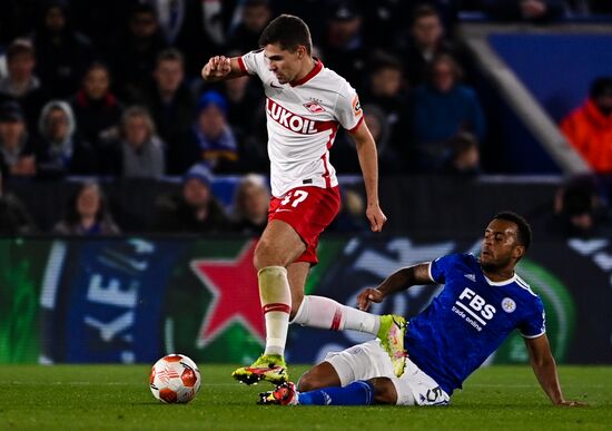 Britain Soccer Europa League Leicester - Spartak