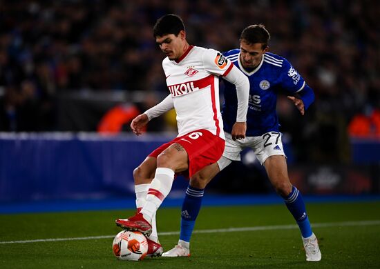 Britain Soccer Europa League Leicester - Spartak
