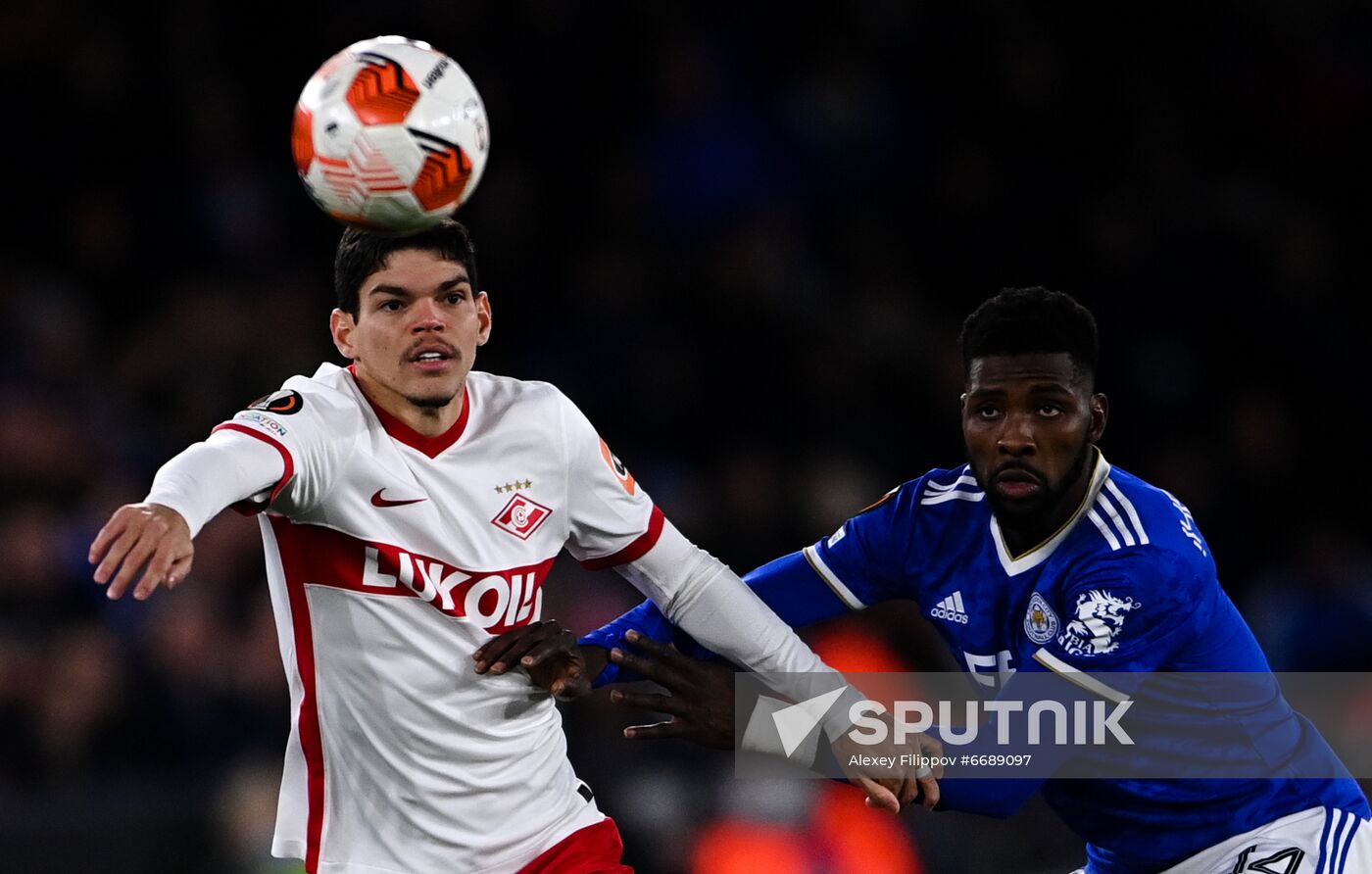 Britain Soccer Europa League Leicester - Spartak