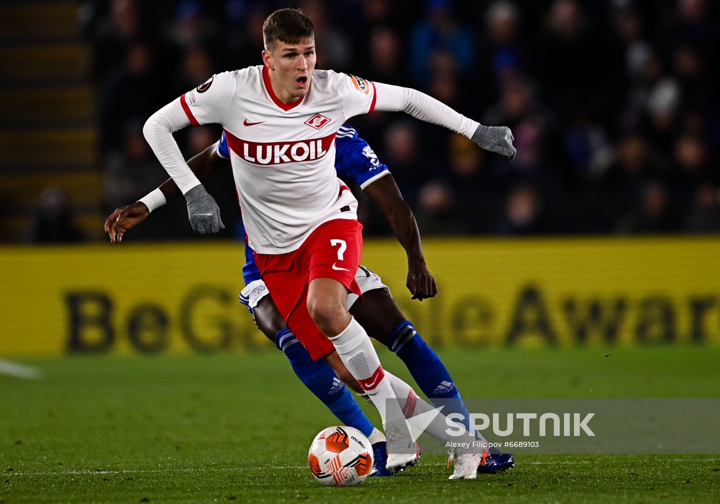 Britain Soccer Europa League Leicester - Spartak