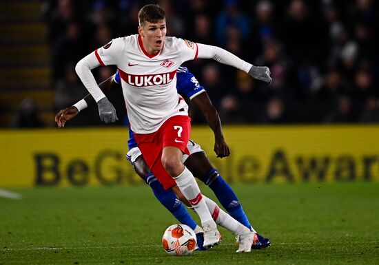 Britain Soccer Europa League Leicester - Spartak